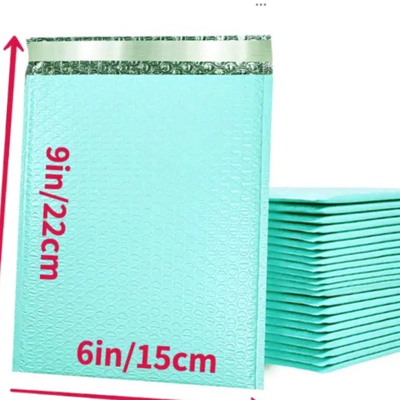 20 Teal Bubble Mailers - Picture 2 of 5